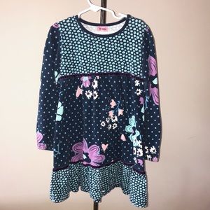 Girls “Me Too” ruffled dress